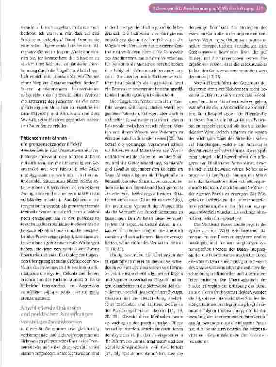 Vorschauseite 6: Korrigieren und Anerkennen: zwei simultan auftretende und sich widersprechende Sichtweisen des Grenzensetzens in der psychiatrischen Pflege