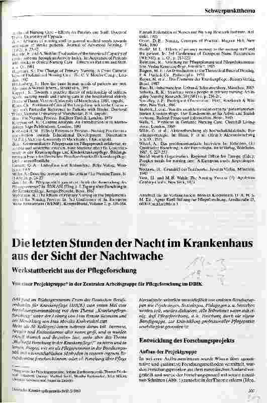 Vorschauseite 1: Die letzten Stunden der Nacht im Krankenhaus aus der Sicht der Nachtwache