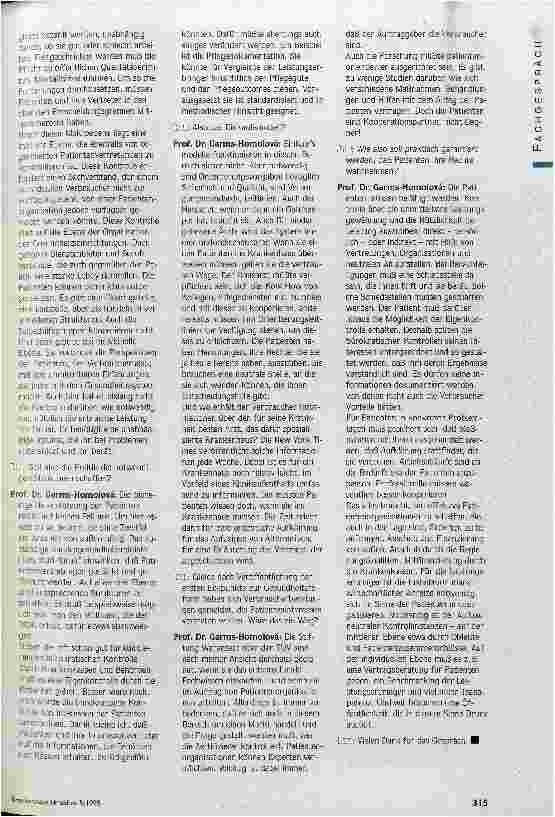 Vorschauseite 2: Nicht Gegner, sondern Partner Die Patientenrechte müssen gestärkt werden aber wie?