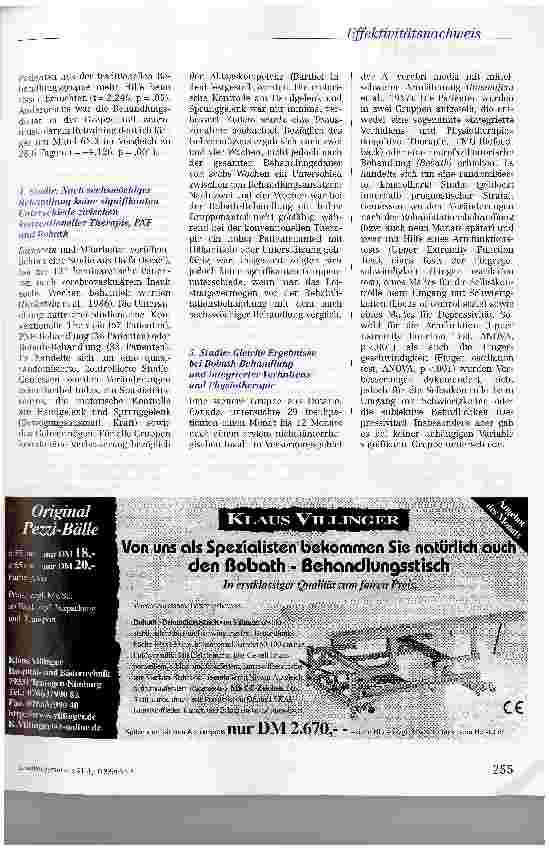 Vorschauseite 5: Gibt es einen Wirksamkeitsnachweis für physiotherapeutische Verfahren bei zerebralen Insulten?