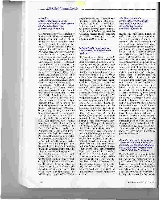Vorschauseite 6: Gibt es einen Wirksamkeitsnachweis für physiotherapeutische Verfahren bei zerebralen Insulten?