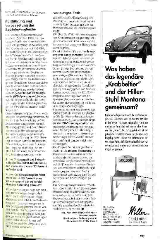 Vorschauseite 6: Betriebsvergleich: Die Krankenhäuser sind bereit Westfalen-Lippe: Neue Wege zur Unterstützung leistungsgerechter Budgetierung