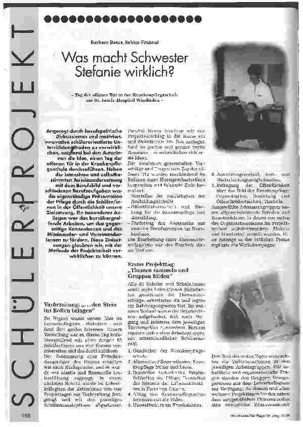 Vorschauseite 1: Was macht Schwester Stefanie wirklich?