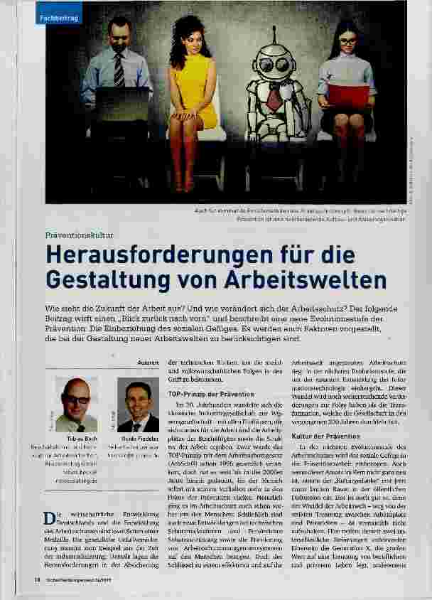 Vorschauseite 1: Herausforderungen für die Gestaltung von Arbeitswelten