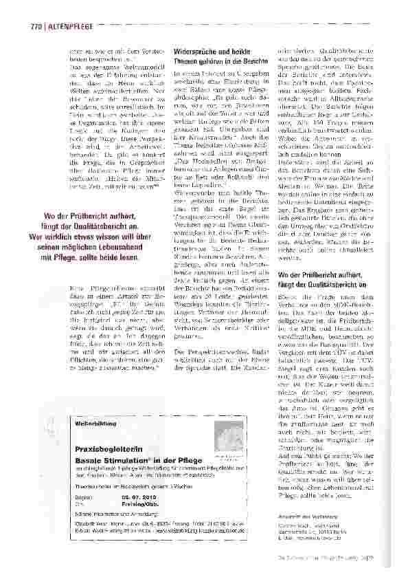 Vorschauseite 3: Hier kommen die Bewohner zu Wort