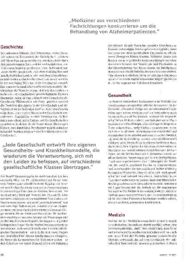 Vorschauseite 2: Die Medikalisierung von Alzheimer