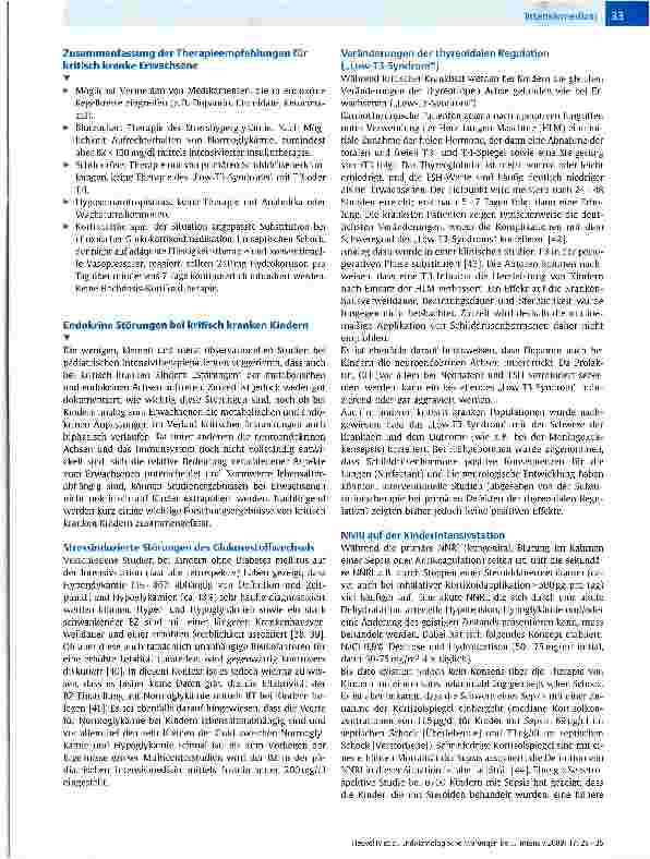 Vorschauseite 6: Endokrinologische Störungen bei Intensivpatienten