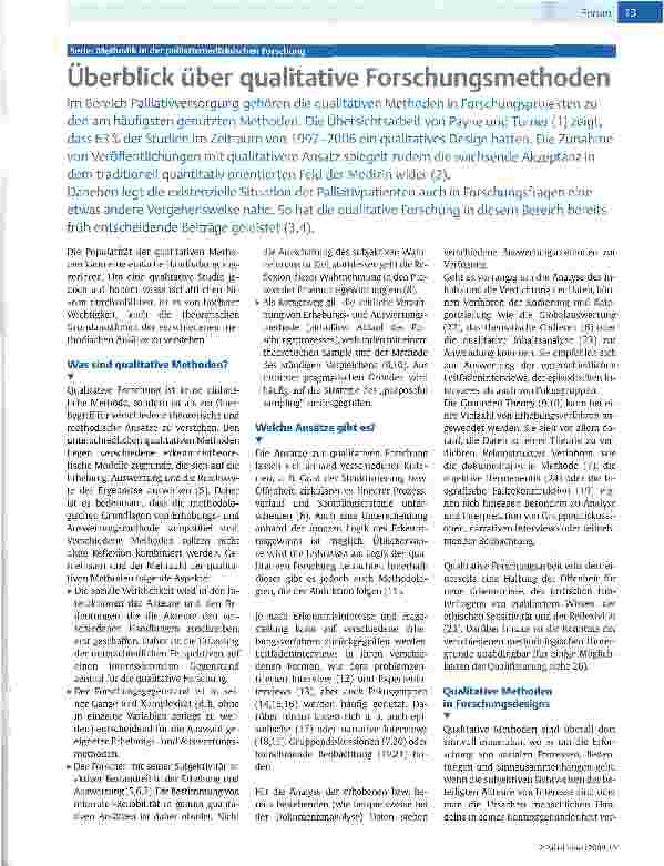 Vorschauseite 1: Überblick über qualitative Forschunqsmethoden