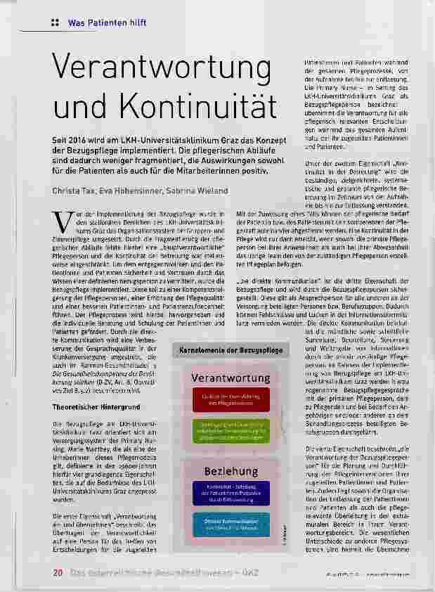 Vorschauseite 1: Verantwortung und Kontinuität