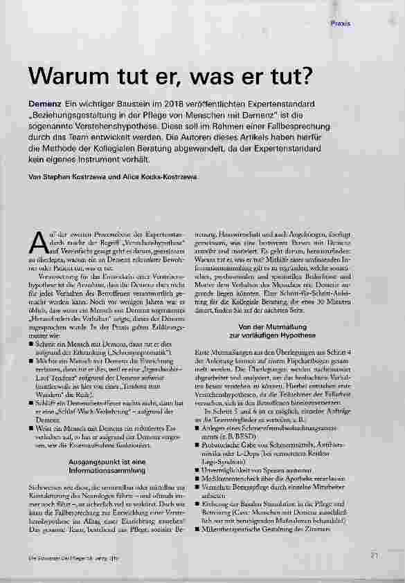 Vorschauseite 1: Warum tut er, was er tut?