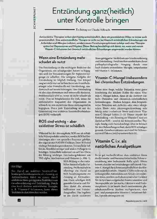 Vorschauseite 1: Entzündung ganz(heitlich) unter Kontrolle bringen