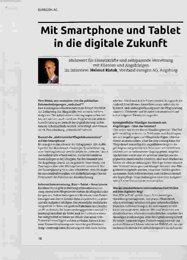 Vorschauseite 1: Mit Smartphone und Tablet in die digitale Zukunft