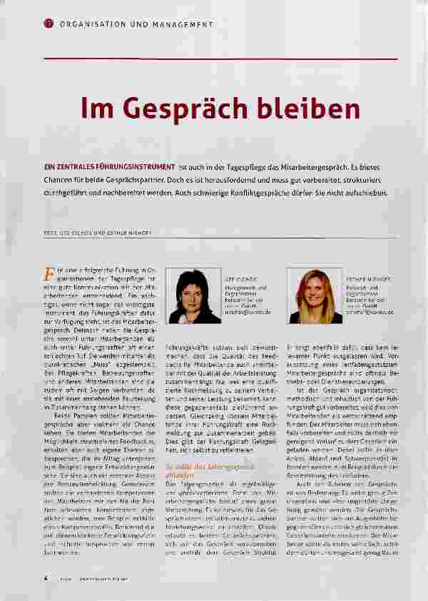 Vorschauseite 1: Im Gespräch bleiben