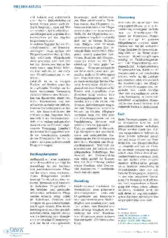 Vorschauseite 3: Familienund gemeindeorientierte ambulante Pflege
