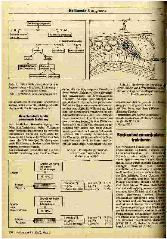 Vorschauseite 2: 10. Kongreß der Europäischen Gesellschaft für Parentale und Enterale Ernährung