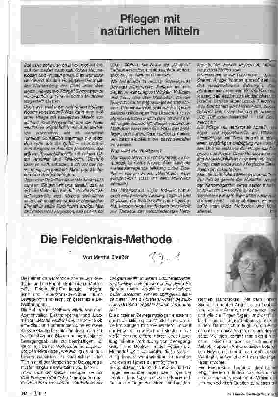Vorschauseite 1: Die Feldenkrais-Methode
