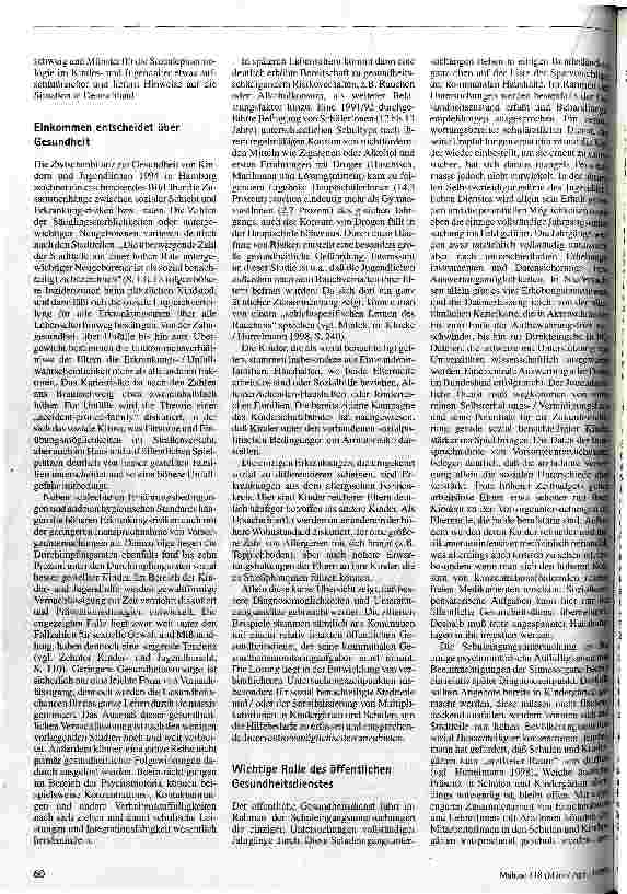 Vorschauseite 2: Jung, arm, krank? Gesundheitliche Folgen sozialer Benachteiligung bei Kindern und Jugendlichen