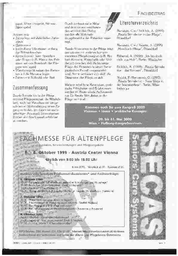 Vorschauseite 4: Basale Stimulation in der Pflege - schon gehört?