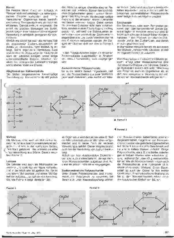 Vorschauseite 2: Die organische Chemie (III) Kohlenhydrate //// Grundlagen der Chemie 11. Folge