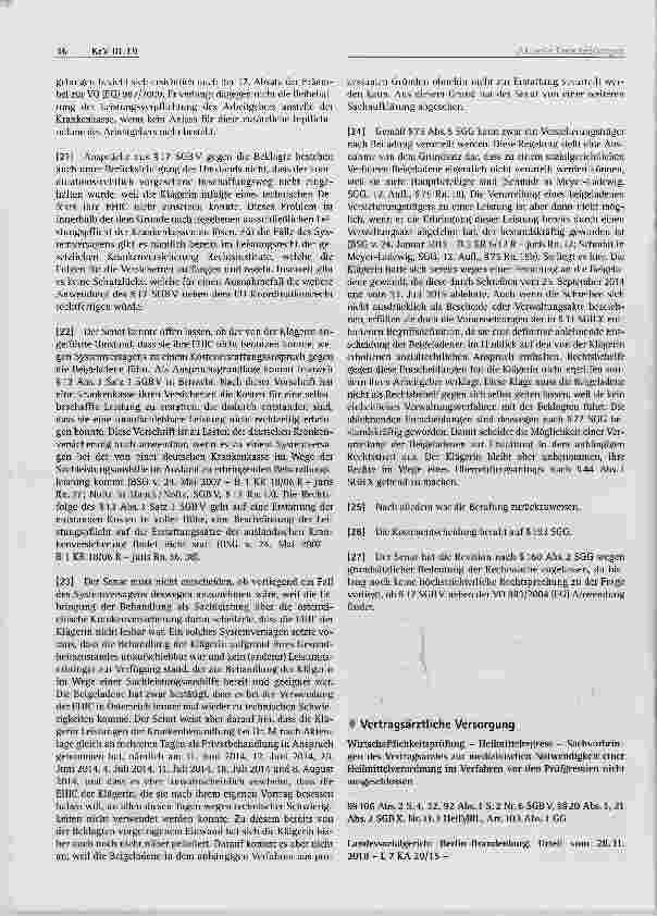Vorschauseite 1: Vertragsärztliche Versorgung