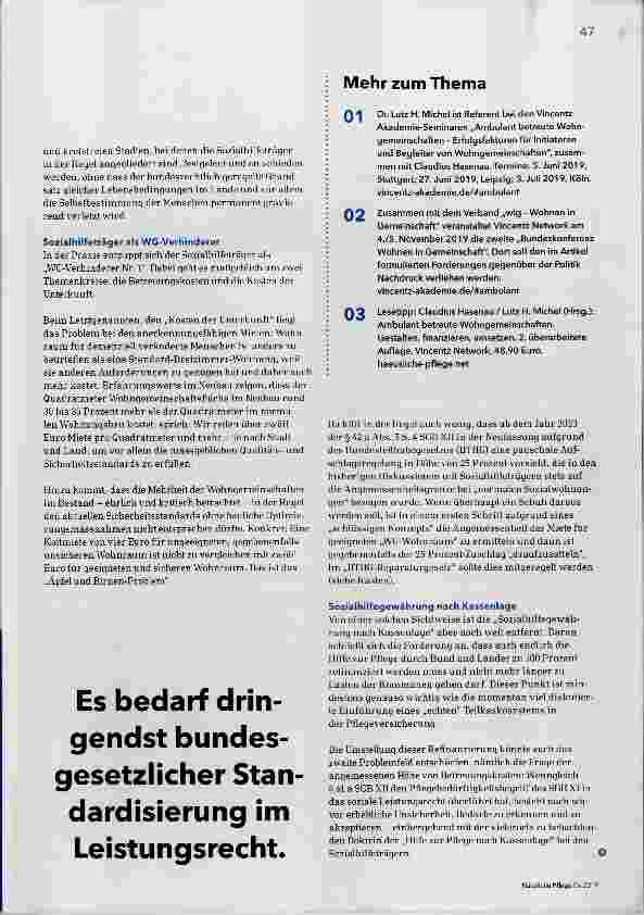 Vorschauseite 2: Weg mit der WG-Lücke!