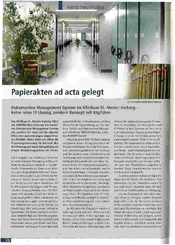 Vorschauseite 1: Papierakten ad acta legen