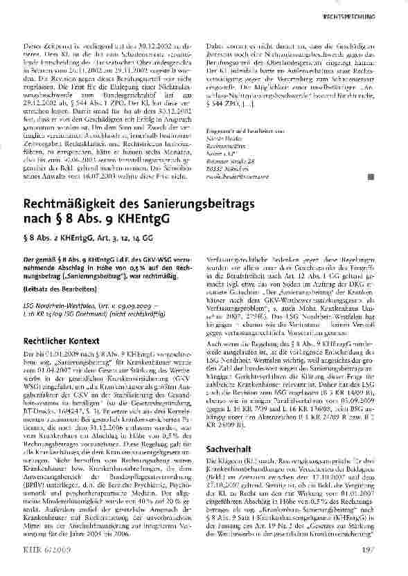 Vorschauseite 4: Freistellungsansprüche des Arbeitnehmers von Ansprüchen Dritter - Ausschlussfrist bei Kunstfehlern