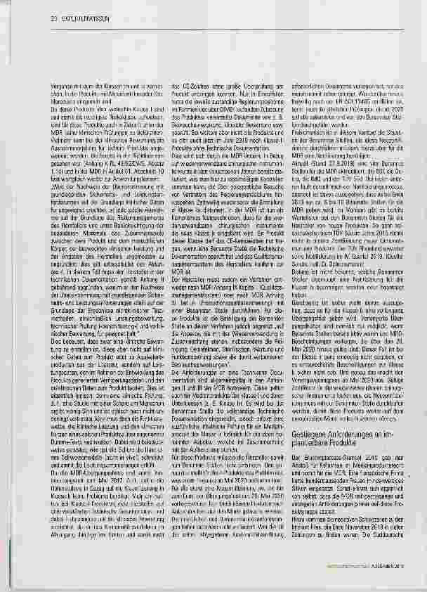 Vorschauseite 2: Notstand im Krankenhaus durch die MDR?
