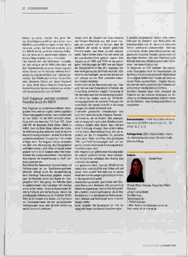 Vorschauseite 4: Notstand im Krankenhaus durch die MDR?