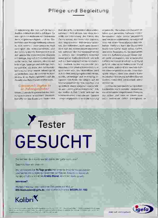 Vorschauseite 4: Besser leben bei SCHLUCKSTÖRUNGEN