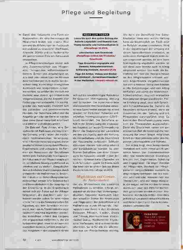 Vorschauseite 5: Besser leben bei SCHLUCKSTÖRUNGEN