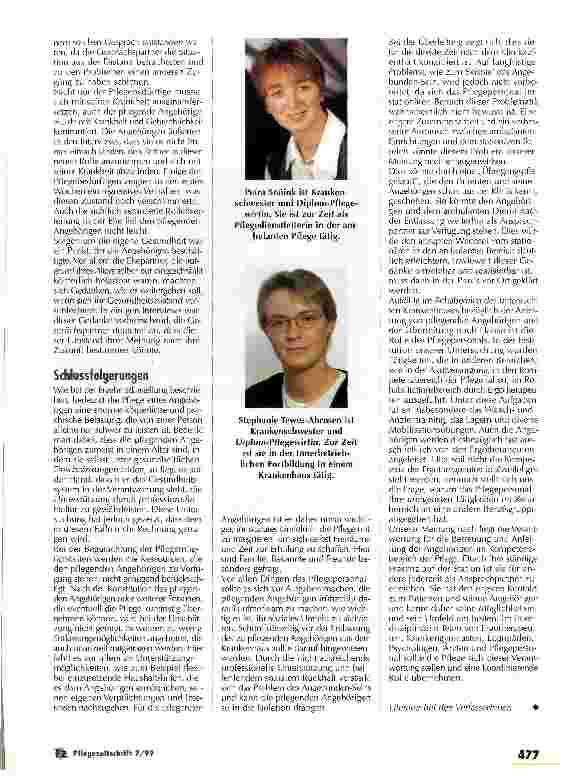 Vorschauseite 4: Die Verantwortung für die Anleitung der Angehörigen liegt bei den Pflegenden