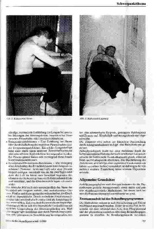 Vorschauseite 2: Physiotherapeutische Maßnahmen zur Atelektasenprophylaxe und -therapie