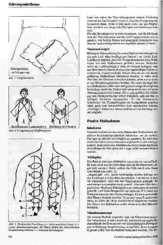 Vorschauseite 3: Physiotherapeutische Maßnahmen zur Atelektasenprophylaxe und -therapie