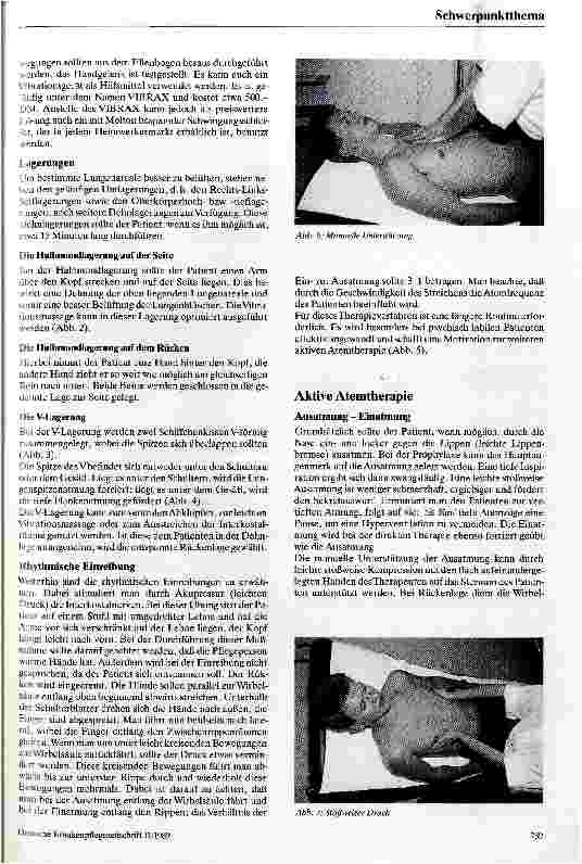 Vorschauseite 4: Physiotherapeutische Maßnahmen zur Atelektasenprophylaxe und -therapie