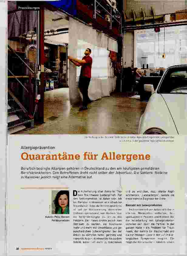 Vorschauseite 1: Quarantäne für Allergene