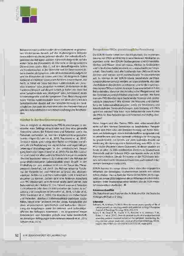 Vorschauseite 3: Das Potenzial von Patient-Reported Outcomes - Nutzen und Umsetzung derEDIUM-Studie