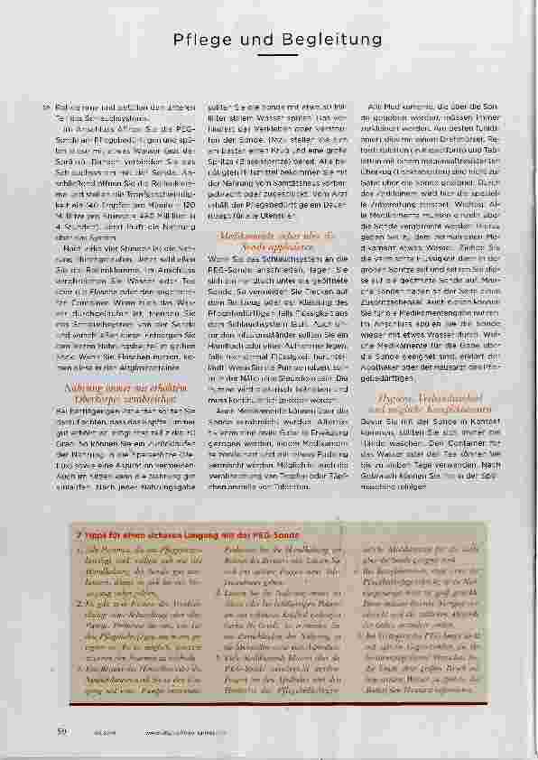 Vorschauseite 3: Mit PEG-Sonde SICHER ERNÄHREN
