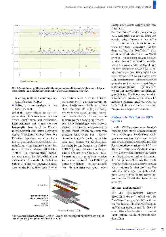 Vorschauseite 3: Evaluation eines innovativen Systems zur elektronischen Compliance-Messung: OtCM (Objective therapy compliance measurement)