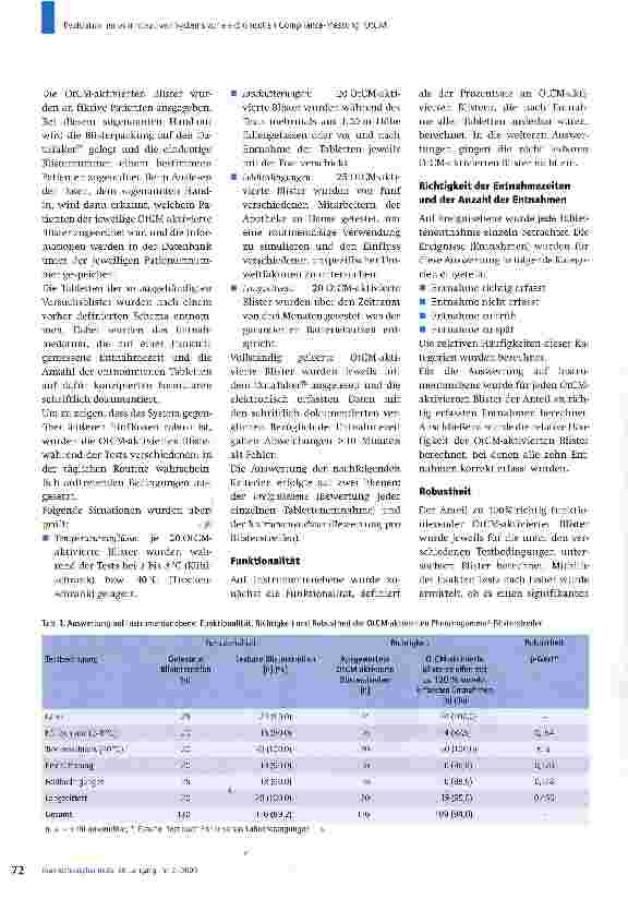 Vorschauseite 4: Evaluation eines innovativen Systems zur elektronischen Compliance-Messung: OtCM (Objective therapy compliance measurement)