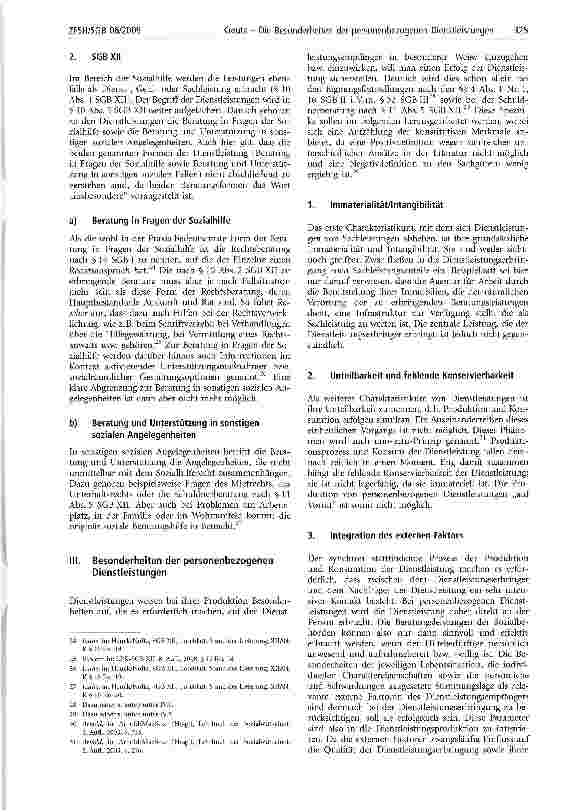 Vorschauseite 3: Die Besonderheiten der personenbezogenen Dienstleistungen nach den §§ 4 Abs. 1 Nr. 1 SGB II, 10 Abs. 1, 2 SGB XII