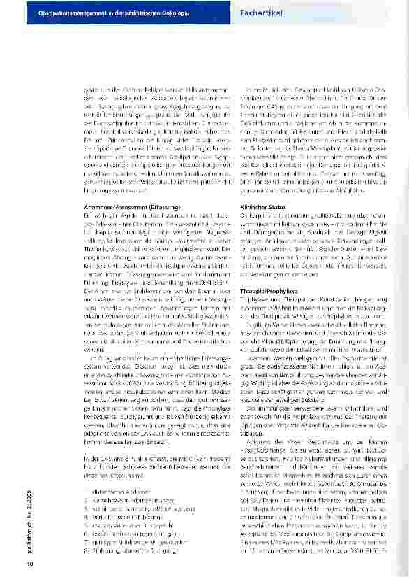 Vorschauseite 3: Obstipationsmanagement in der pädiatrischen Onkologie