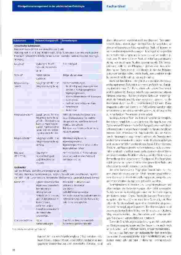 Vorschauseite 4: Obstipationsmanagement in der pädiatrischen Onkologie