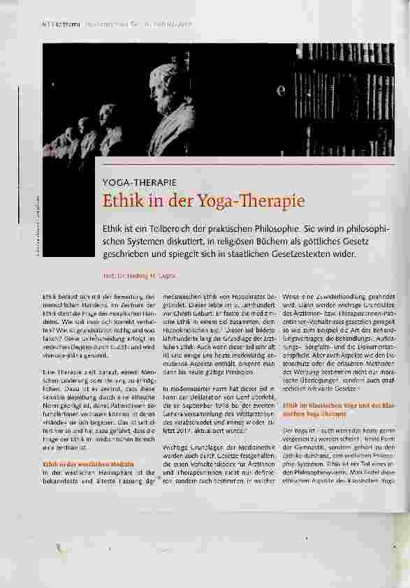 Vorschauseite 1: Ethik in der Yoga-Therapie