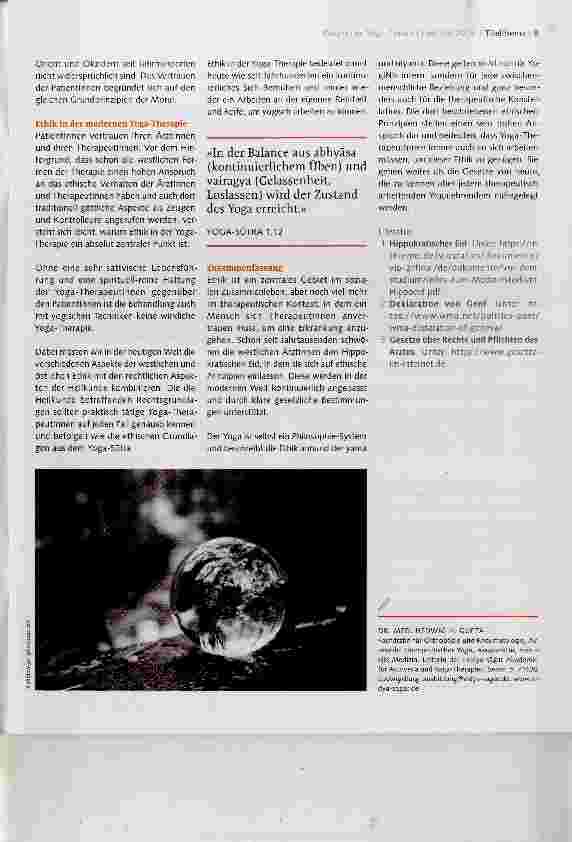 Vorschauseite 4: Ethik in der Yoga-Therapie