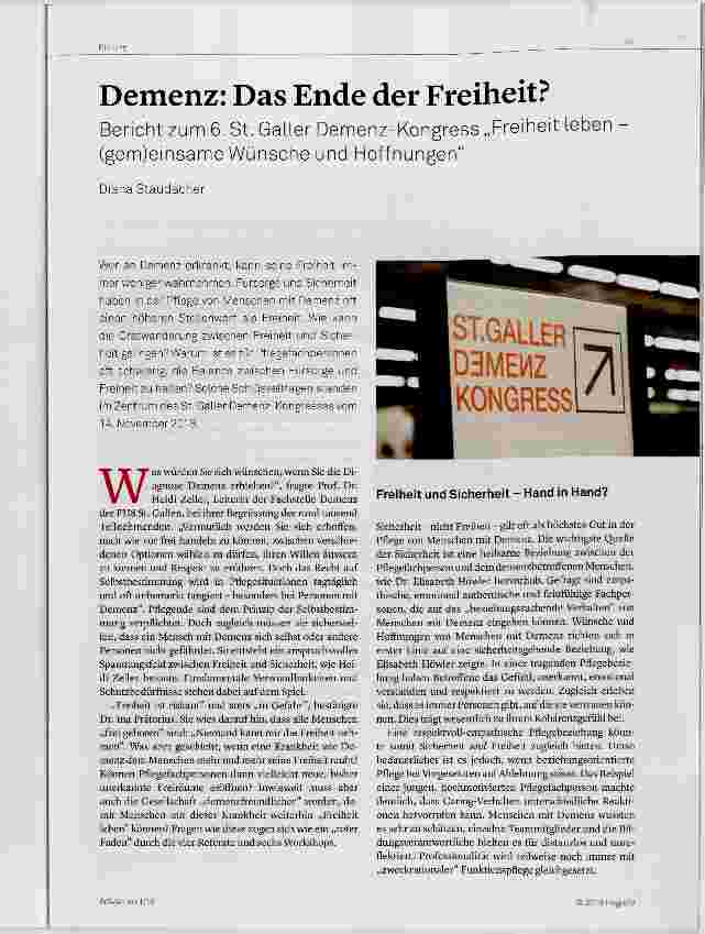 Vorschauseite 1: Demenz: Das Ende der Freiheit?