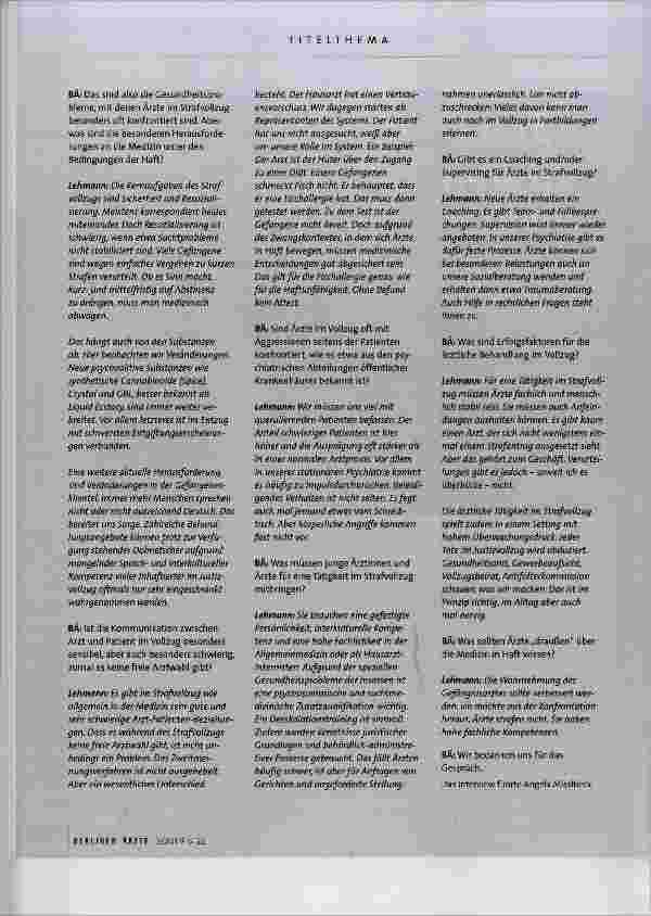 Vorschauseite 2: Ärzte strafen nicht!