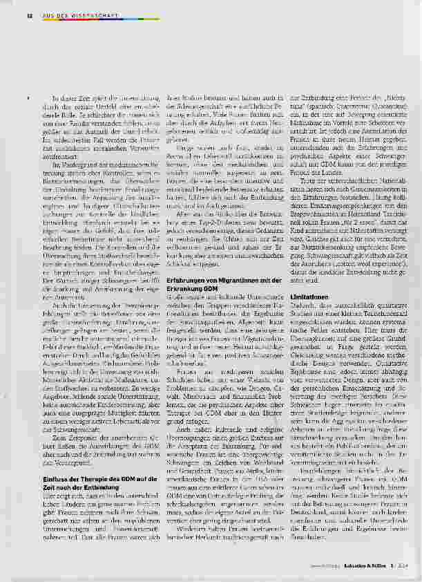 Vorschauseite 3: Erleben des Gestationsdiabetes