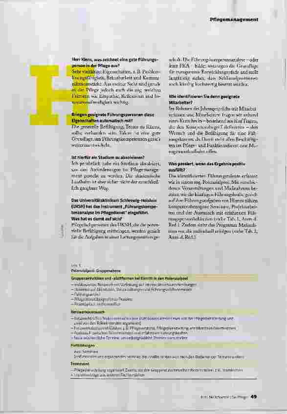 Vorschauseite 2: SCHLÜSSELPOSITIONEN HOCHWERTIG BESETZEN
