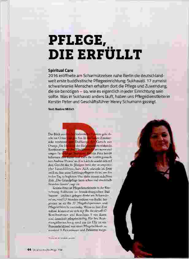 Vorschauseite 1: PFLEGE, DIE ERFÜLLT